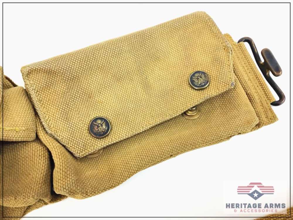 WWI Web Gear Ammo Belts 1911 Magazine Pouch -img-18