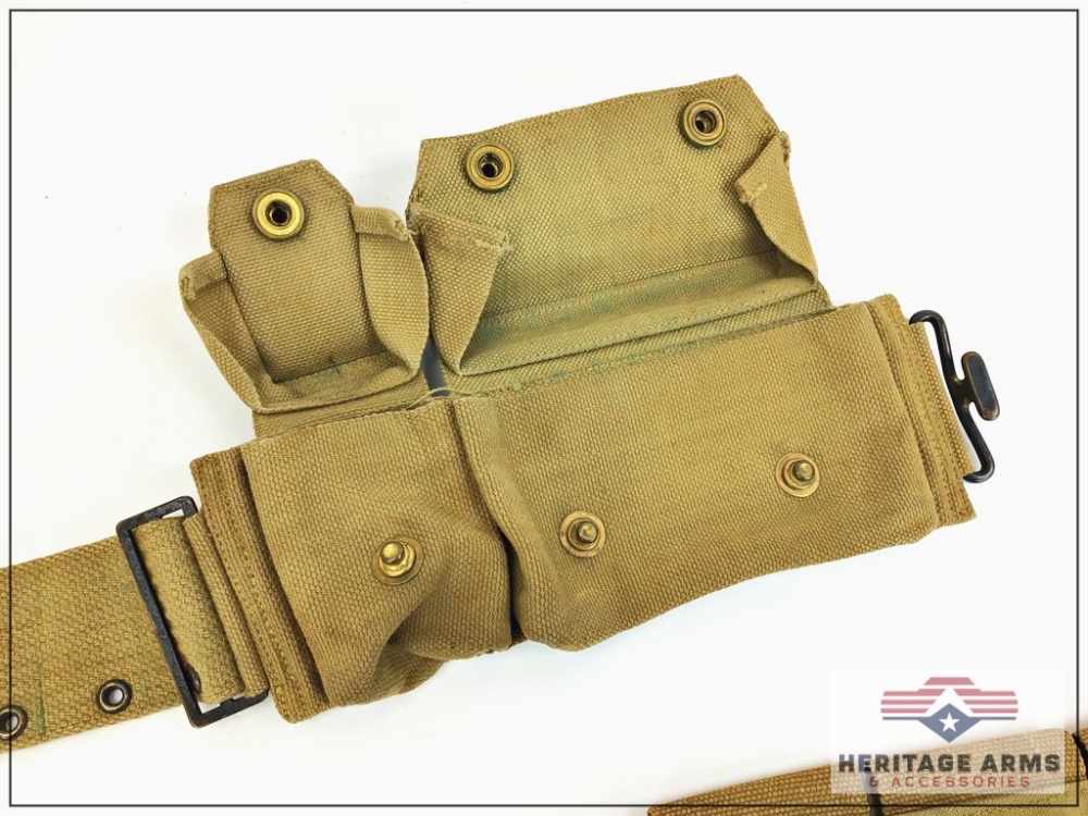 WWI Web Gear Ammo Belts 1911 Magazine Pouch -img-26