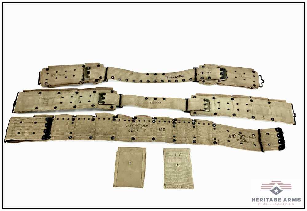 WWI Web Gear Ammo Belts 1911 Magazine Pouch -img-1