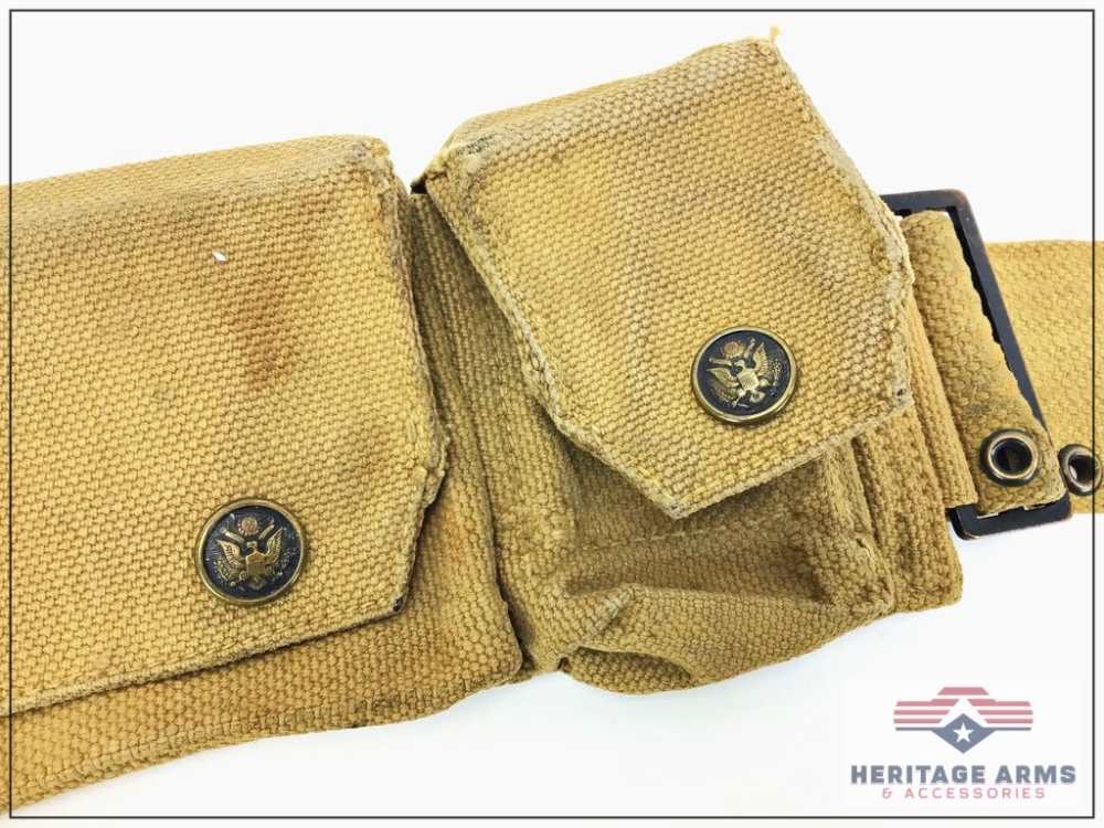 WWI Web Gear Ammo Belts 1911 Magazine Pouch -img-24
