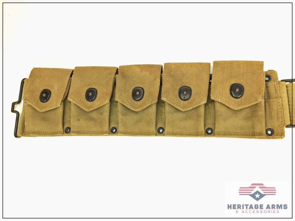WWI Web Gear Ammo Belts 1911 Magazine Pouch -img-21