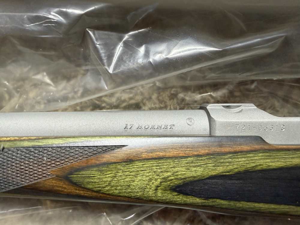 NIB Ruger 77/17 ss laminated 17 hornet w/ threaded barrel NICE! TRADES!-img-9