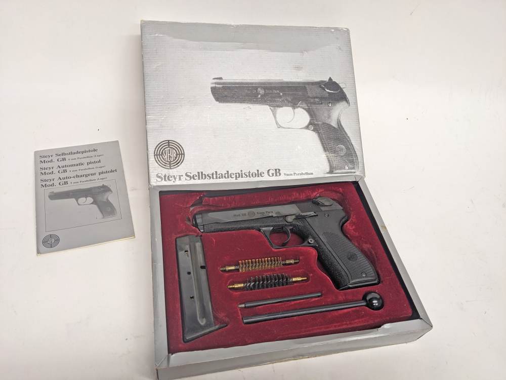 NIB! Steyr Model GB 9MM Parabellum (Luger) 5.25 Inch UNFIRED-img-0