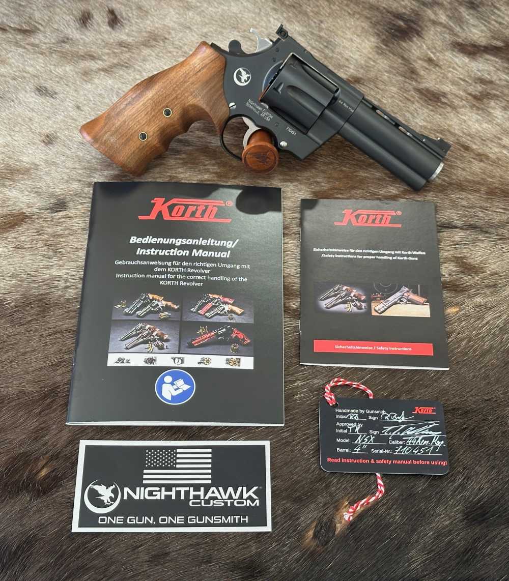 KORTH MONGOOSE 44 REMINGTON MAGNUM 4" NIGHTHAWK CUSTOM-img-20