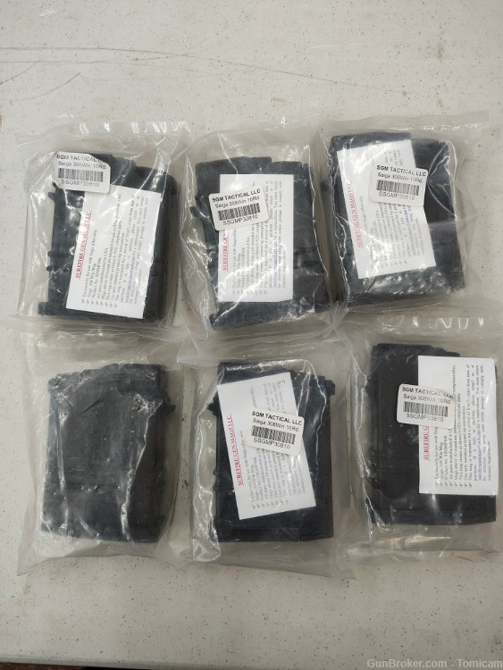 6 SGM Tactical Surefire Saiga 308 Magazines 10 rds-img-0