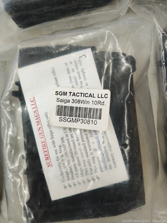 6 SGM Tactical Surefire Saiga 308 Magazines 10 rds-img-1
