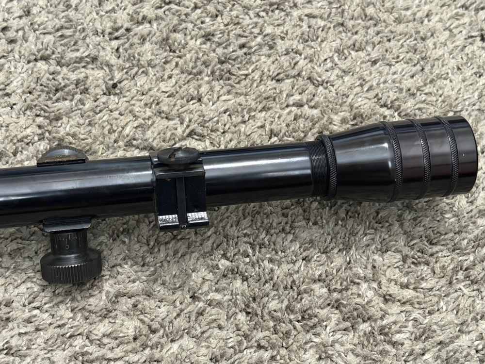 Redfield fixed 20 power rifle scope gloss vintage 1” tube duplex 20x target-img-4
