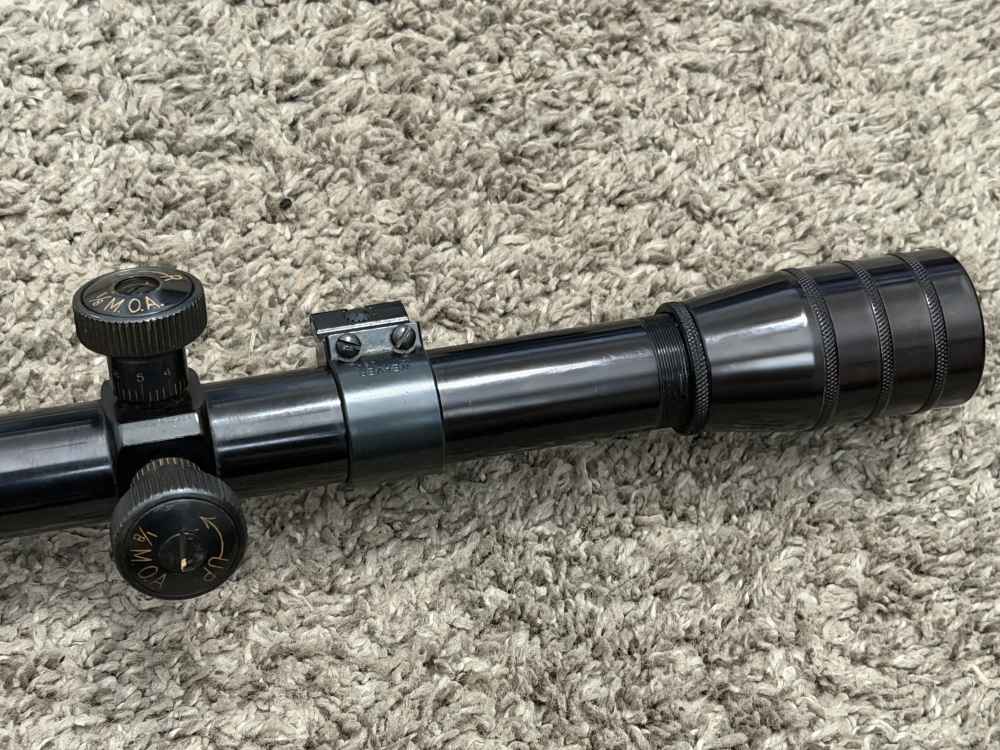 Redfield fixed 20 power rifle scope gloss vintage 1” tube duplex 20x target-img-5