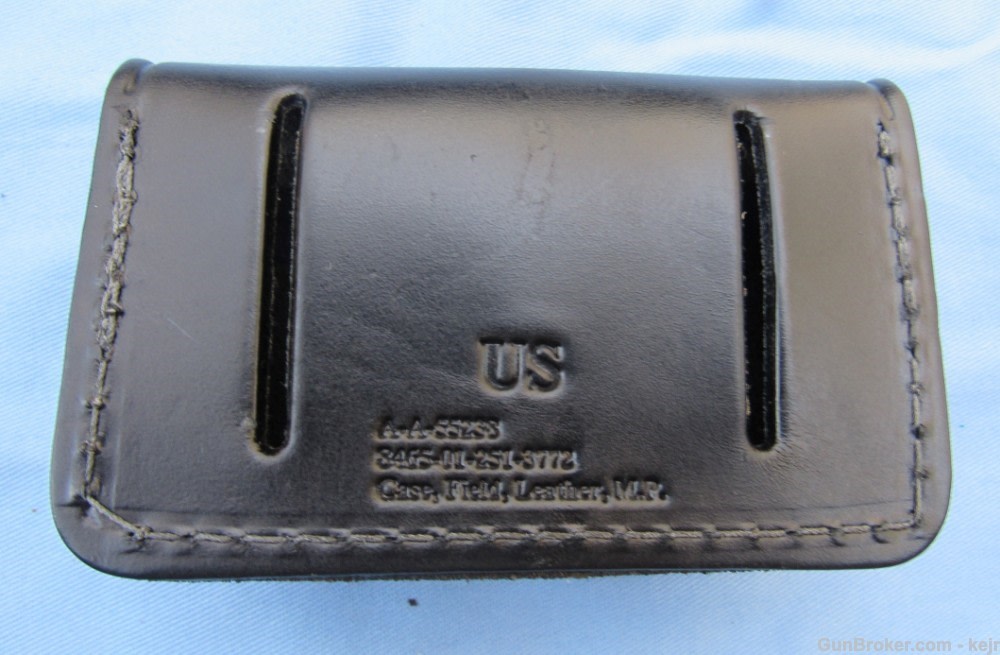 US Army MP Woman's Black Leather Revolver Holster Rig-img-19