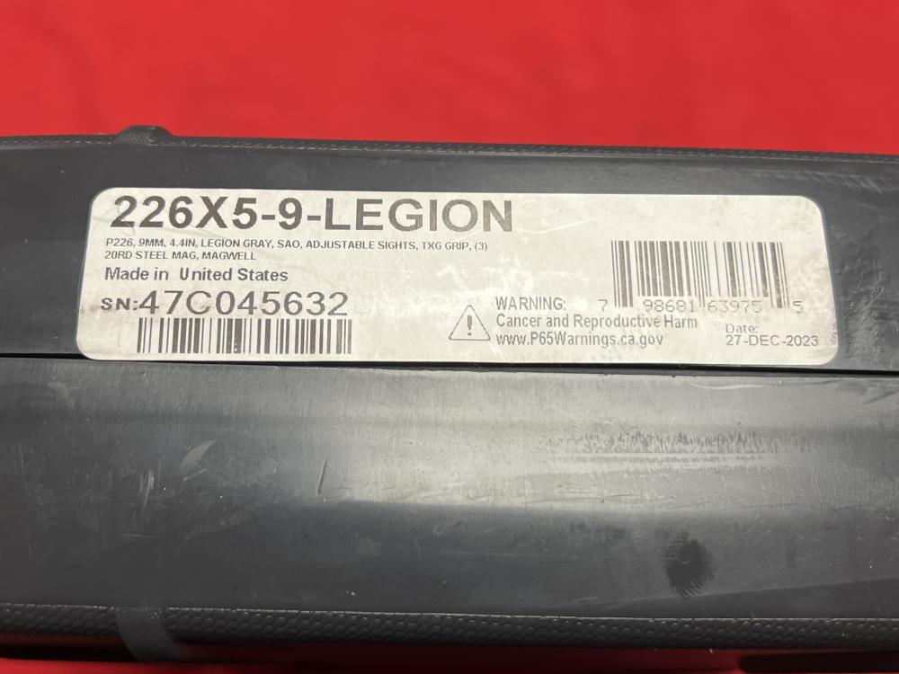 SIG-Sauer P226 X-Five Legion 9mm SAO Vortex Defender-ST optic case 1 mag-img-13