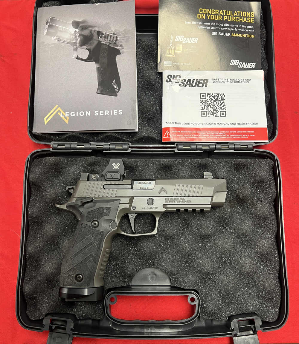 SIG-Sauer P226 X-Five Legion 9mm SAO Vortex Defender-ST optic case 1 mag-img-1