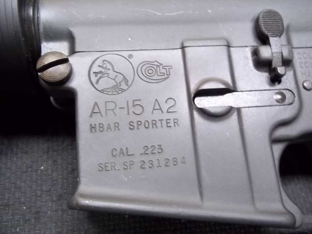 COLT AR-15 A2 HBAR SPORTER .556 NATO ESTATE GUN VERY NICE COLLECTOR-img-4