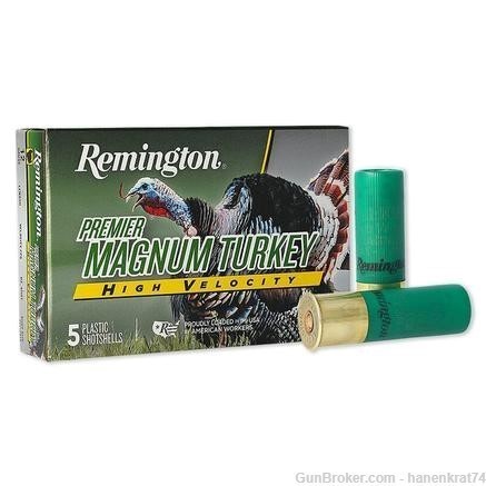 Remington Premier Magnum Turkey HV Shotshells 12ga 3-1/2" 2oz 1300 fps #4 5-img-0