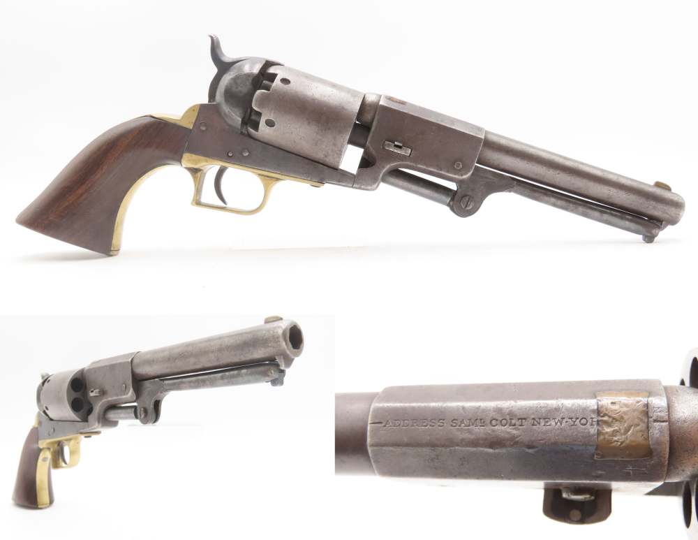 RARE 1850 Antique CIVIL WAR Transitional COLT DRAGOON Percussion Revolver  -img-0