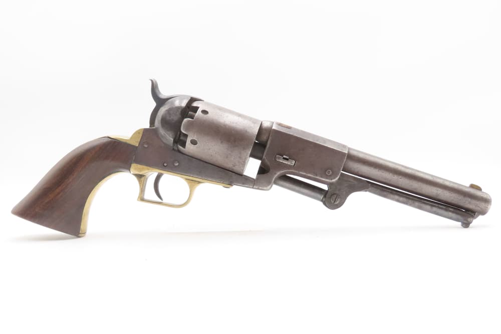 RARE 1850 Antique CIVIL WAR Transitional COLT DRAGOON Percussion Revolver  -img-1