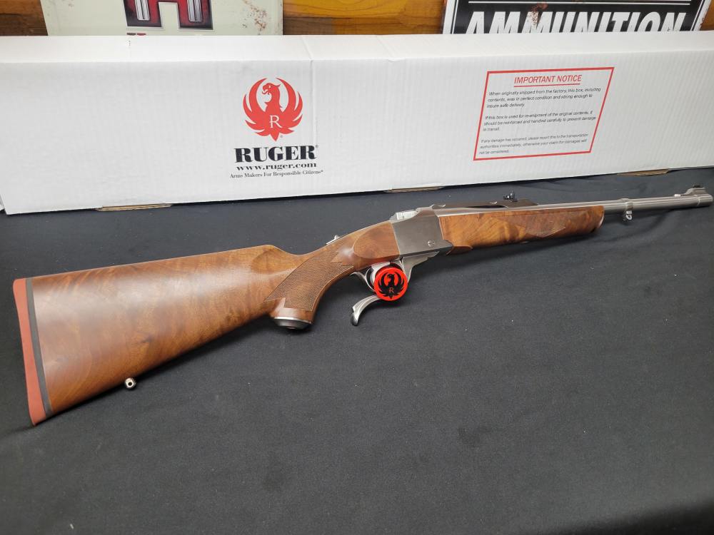 Ruger No. 1 Single Shot .450 Bushmaster 20" Stainless NEW IN BOX Exclusive-img-0