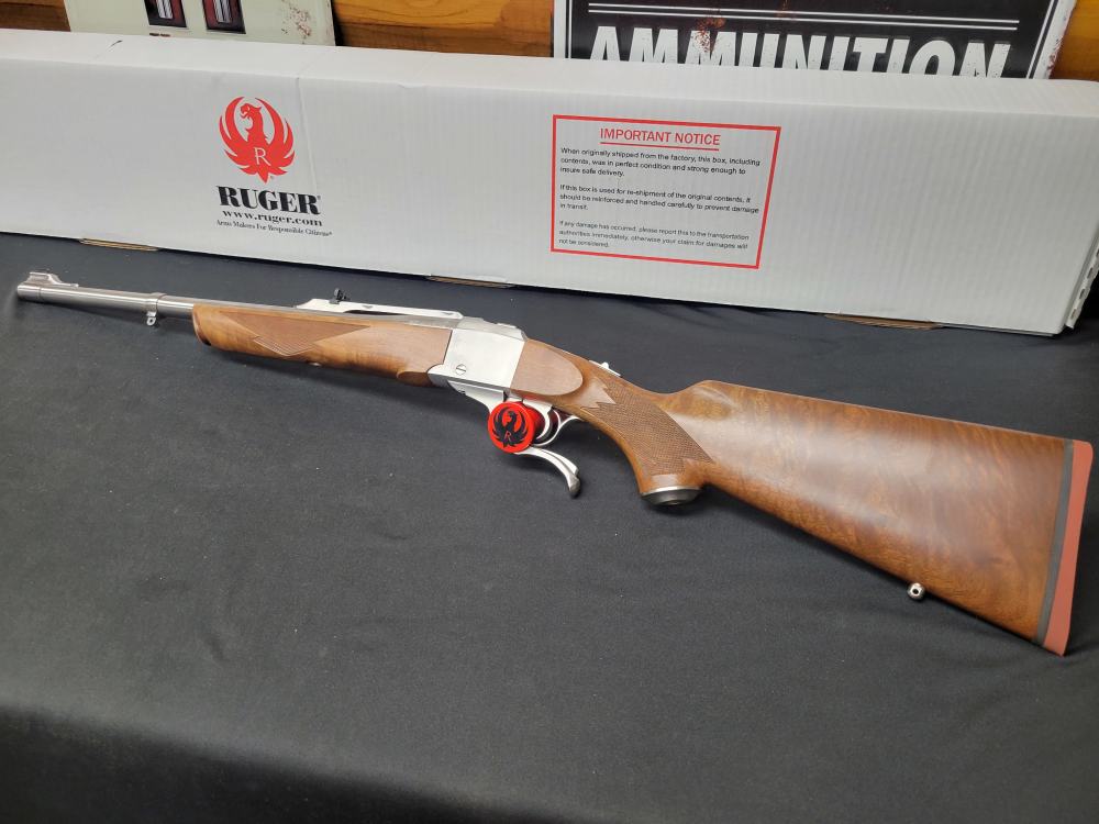 Ruger No. 1 Single Shot .450 Bushmaster 20" Stainless NEW IN BOX Exclusive-img-1