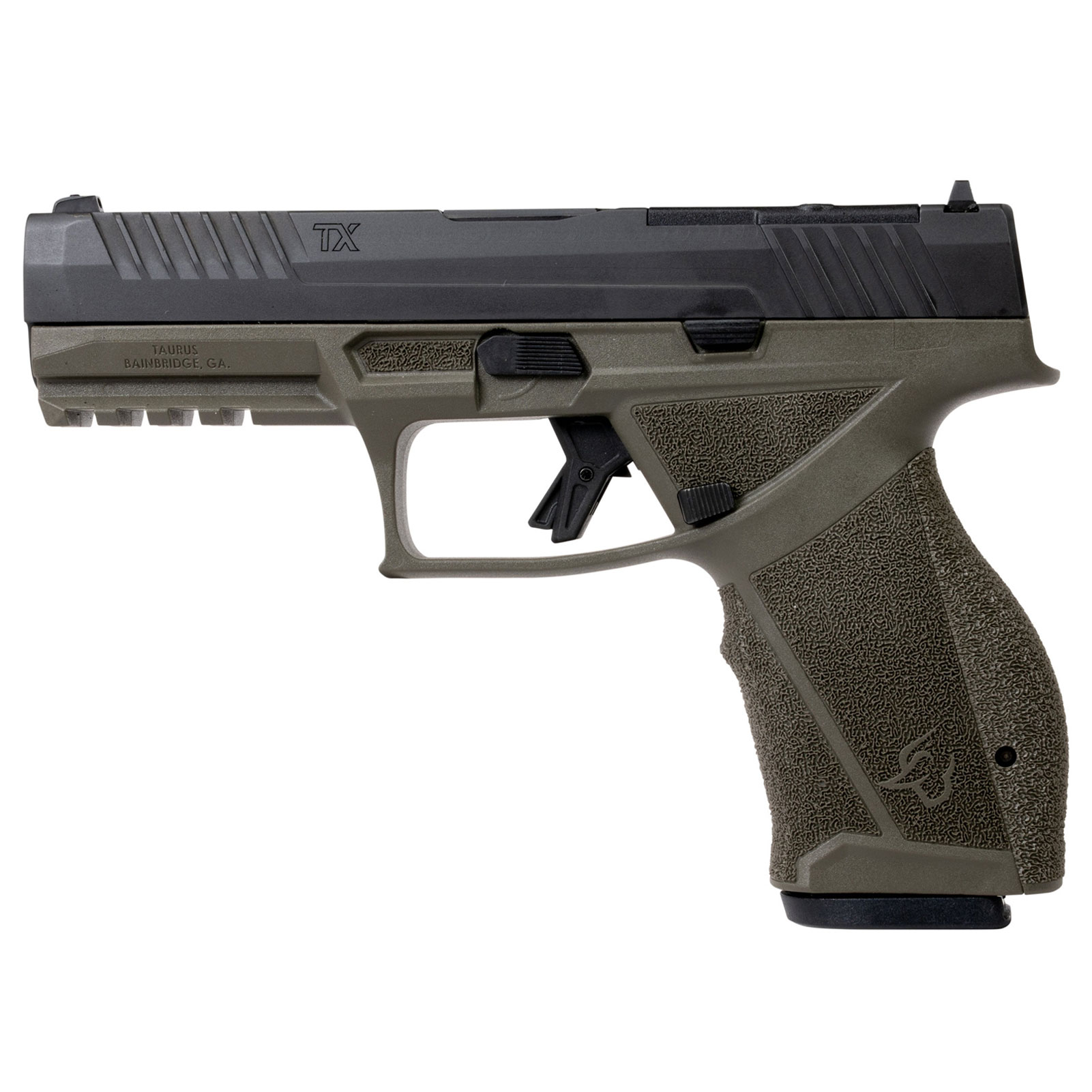 TAURUS TX9 Full 9mm Full 4.5in 2x 17rd Black/OD Green Pistol (1-TX9F441-OD)-img-1