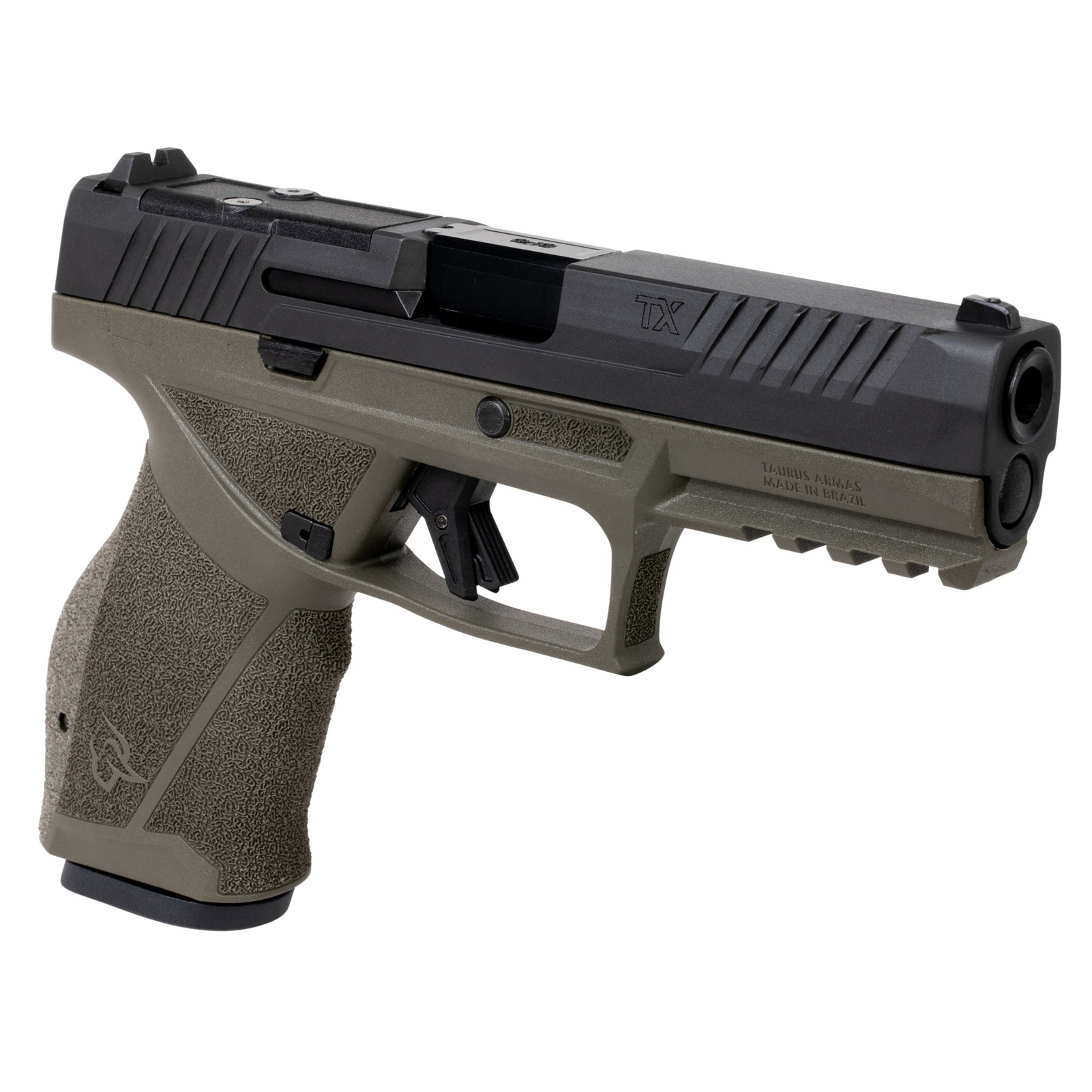 TAURUS TX9 Full 9mm Full 4.5in 2x 17rd Black/OD Green Pistol (1-TX9F441-OD)-img-2