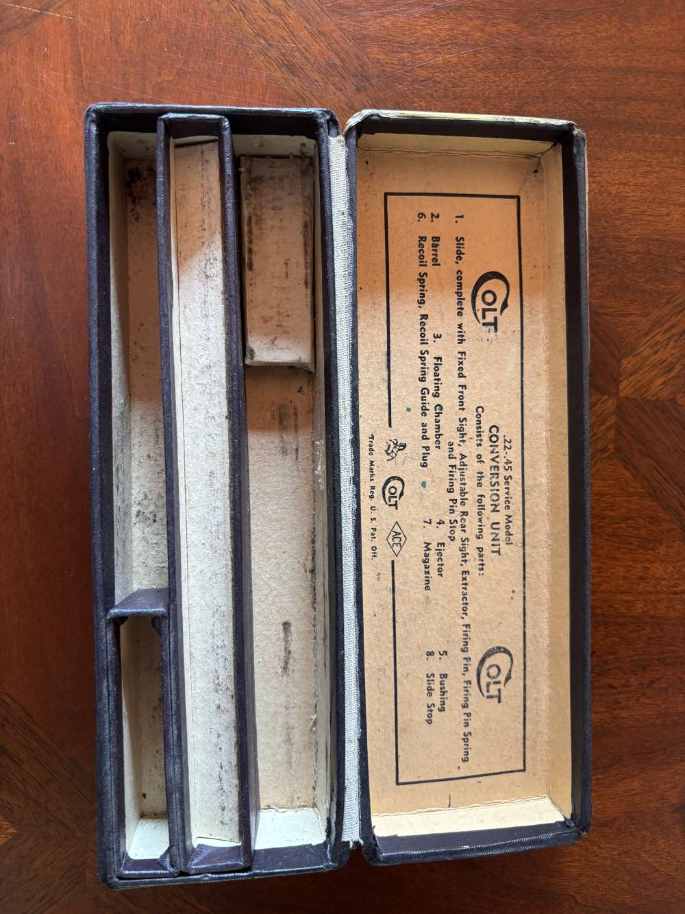 WWII USMC ISSUE COLT 22 LR CONVERSION KIT w presentation box.Colt Letter-img-16