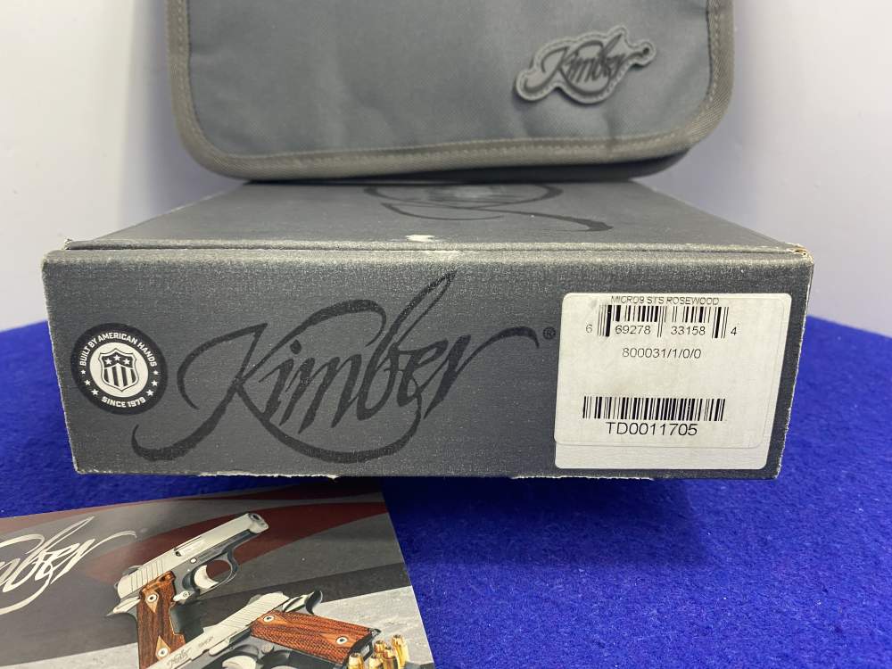 Kimber Micro 9 Stainless 9mm SS 3.15" *1911-STYLE SUBCOMPACT ERGONOMICS*-img-4