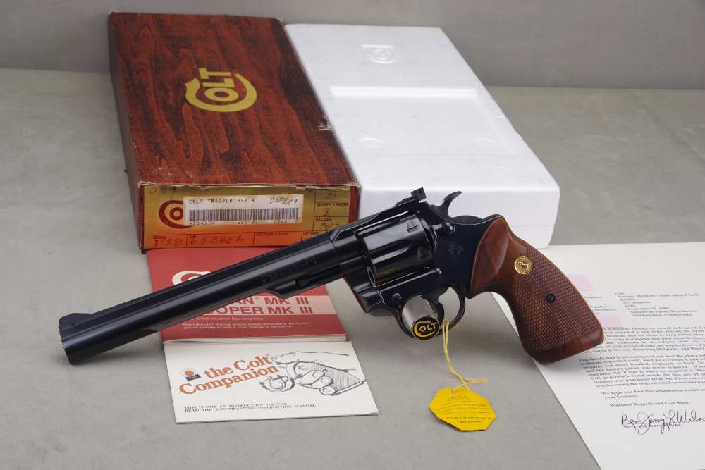 Exceptional 1980 Trooper MK III 357 Mag 8'' Blue NIB-img-9