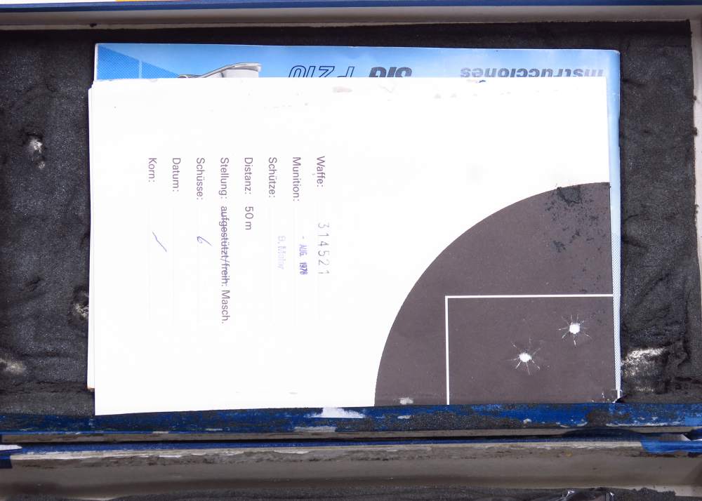 VERY RARE 1978 Swiss Sig P210-5 HEAVY FRAME TARGET New In Box #Match Test T-img-55