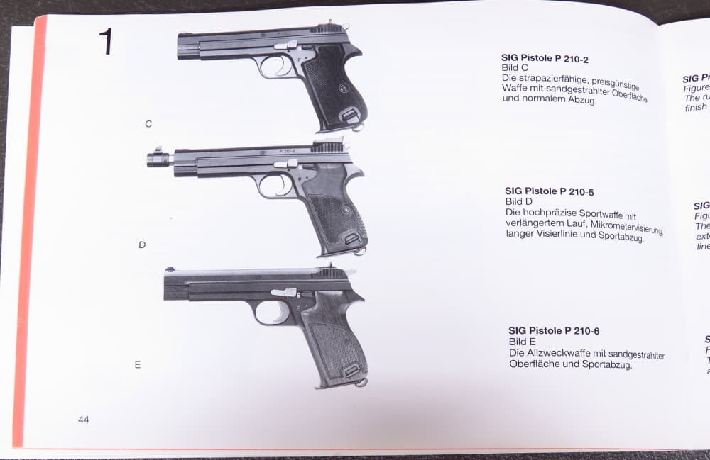 VERY RARE 1978 Swiss Sig P210-5 HEAVY FRAME TARGET New In Box #Match Test T-img-45