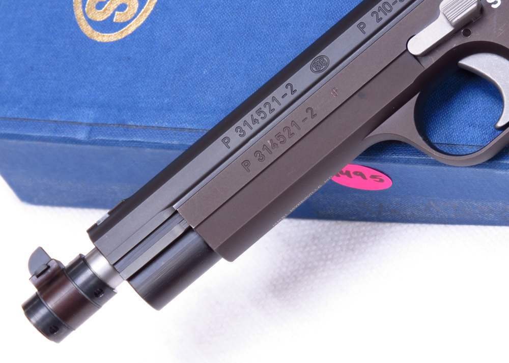 VERY RARE 1978 Swiss Sig P210-5 HEAVY FRAME TARGET New In Box #Match Test T-img-9