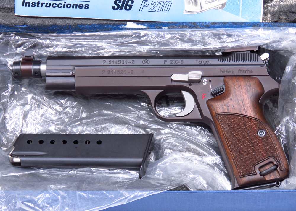VERY RARE 1978 Swiss Sig P210-5 HEAVY FRAME TARGET New In Box #Match Test T-img-42