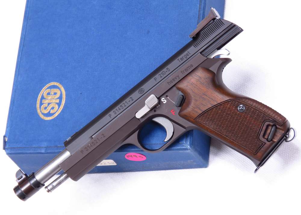 VERY RARE 1978 Swiss Sig P210-5 HEAVY FRAME TARGET New In Box #Match Test T-img-38