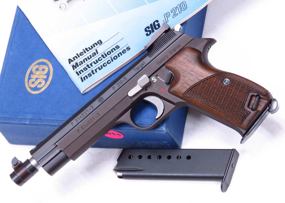 VERY RARE 1978 Swiss Sig P210-5 HEAVY FRAME TARGET New In Box #Match Test T-img-0