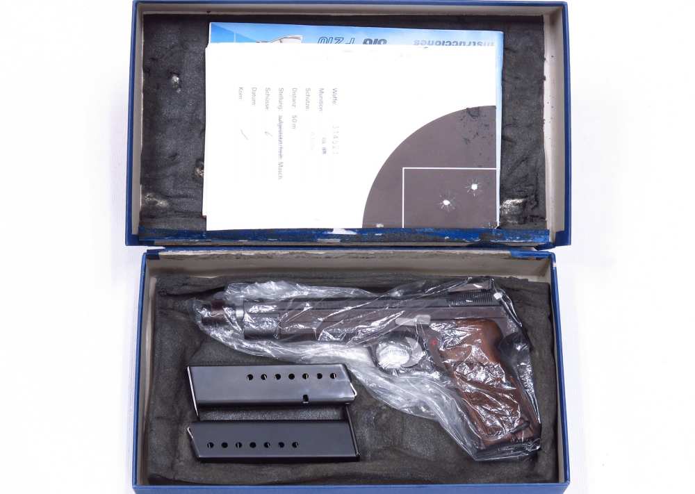 VERY RARE 1978 Swiss Sig P210-5 HEAVY FRAME TARGET New In Box #Match Test T-img-43