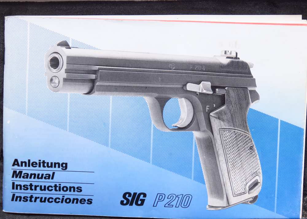 VERY RARE 1978 Swiss Sig P210-5 HEAVY FRAME TARGET New In Box #Match Test T-img-44