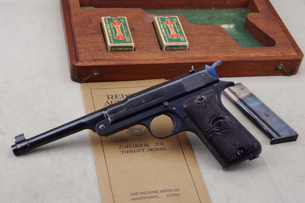 All Original 1923 Reising Standard 22LR 6.75'' Blue 95%-img-5