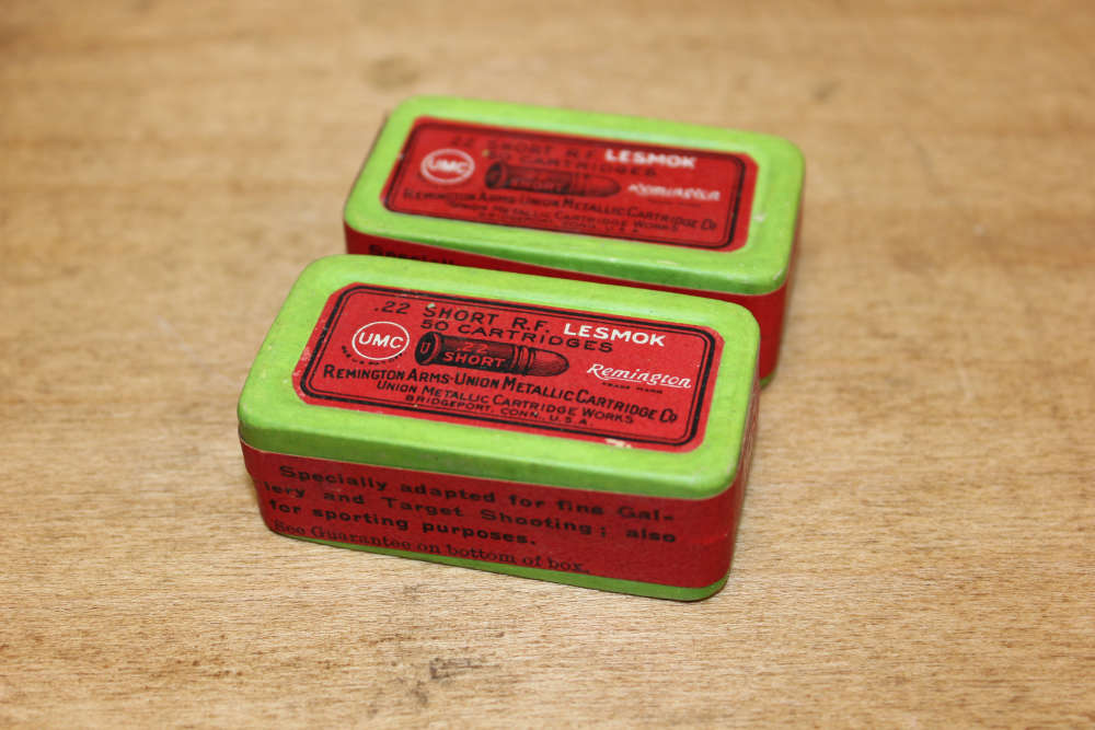 Sealed vintage Union Metallic Cartridge UMC Remington LESMOK .22Short ammo-img-1