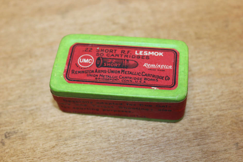 Sealed vintage Union Metallic Cartridge UMC Remington LESMOK .22Short ammo-img-6
