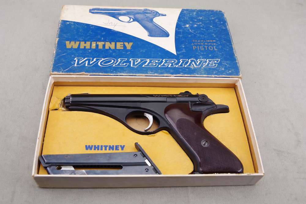 All Original 1956 Whitney Wolverine 22LR 5.5'' Blue 97% with Original Box-img-0