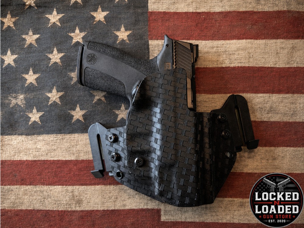 NEW S&W PC SHIELD X CARRY COMP 9MM 13/15RD + UPPER HAND HOLSTER-img-2