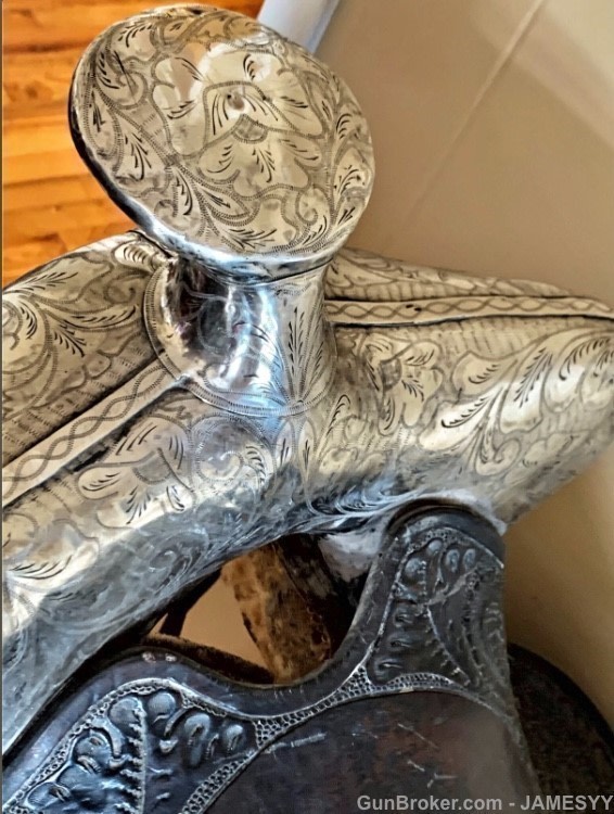 COWBOY TOM MIX STERLING SILVER MOVIE SADDLE.-img-6