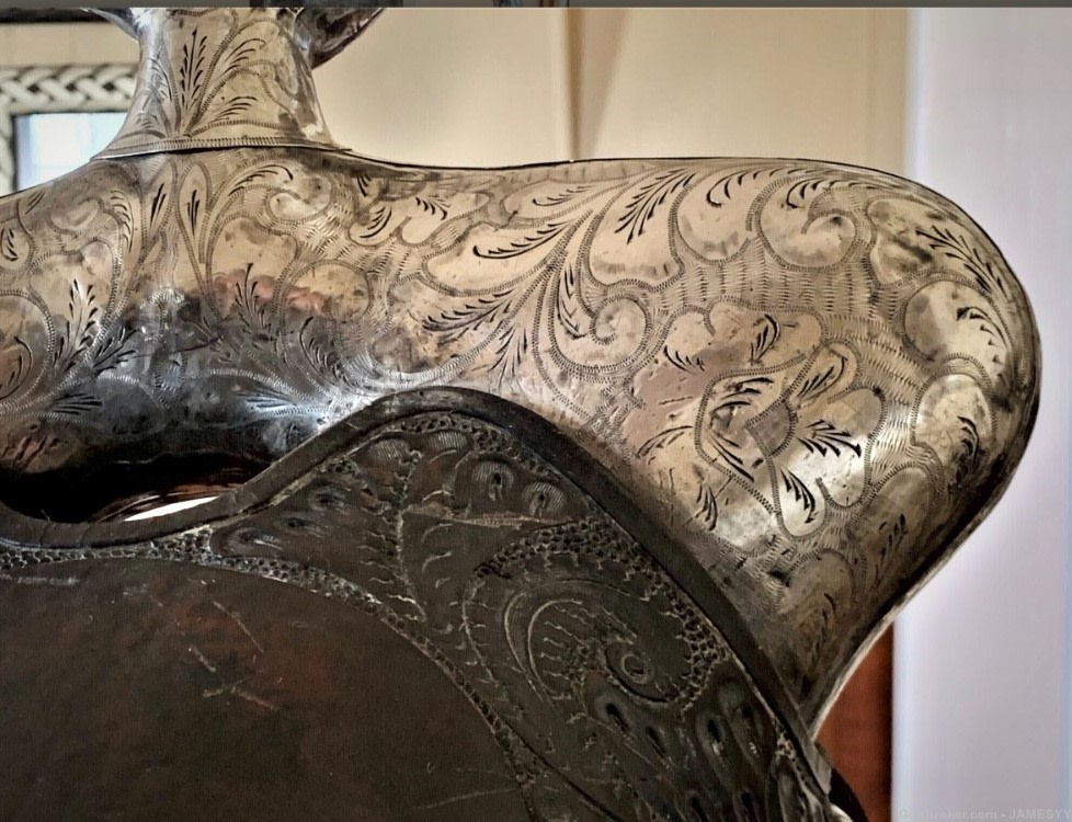 COWBOY TOM MIX STERLING SILVER MOVIE SADDLE.-img-4