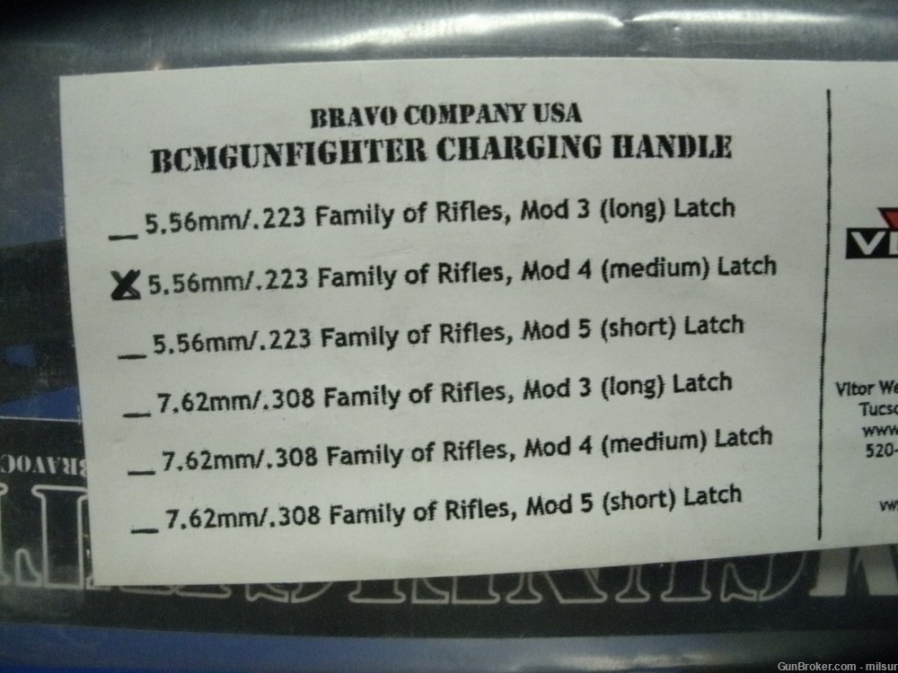 BCMGUNFIGHTER CHARGING HANDLE MOD 4 MEDIUM FOR AR 15-img-1