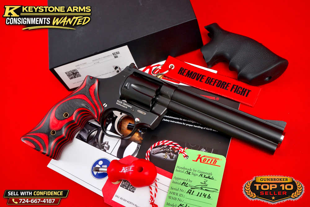 Awesome & Desired Korth National Standard 6" .357 Magnum w/ Original Box-img-8