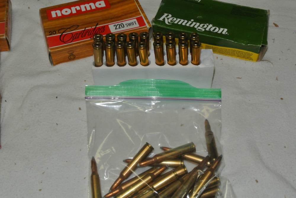 Large Lot of Norma and Winchester 220 Swift Ammo and Brass -img-2