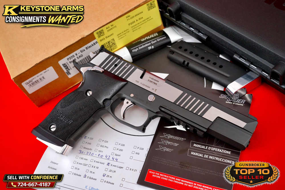 Extremely Rare SIG Sauer Mastershop P220 X6 Black & White 9mm NIB GRAIL -img-7