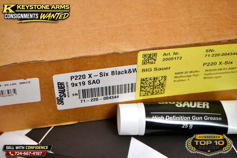 Extremely Rare SIG Sauer Mastershop P220 X6 Black & White 9mm NIB GRAIL -img-3