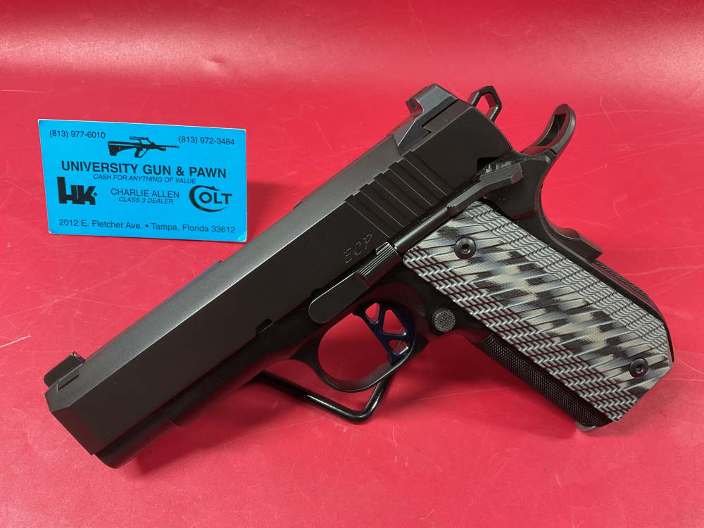 Dan Wesson ECP 9mm 4” BBL Aluminum Frame - Bobtail - Black-img-1