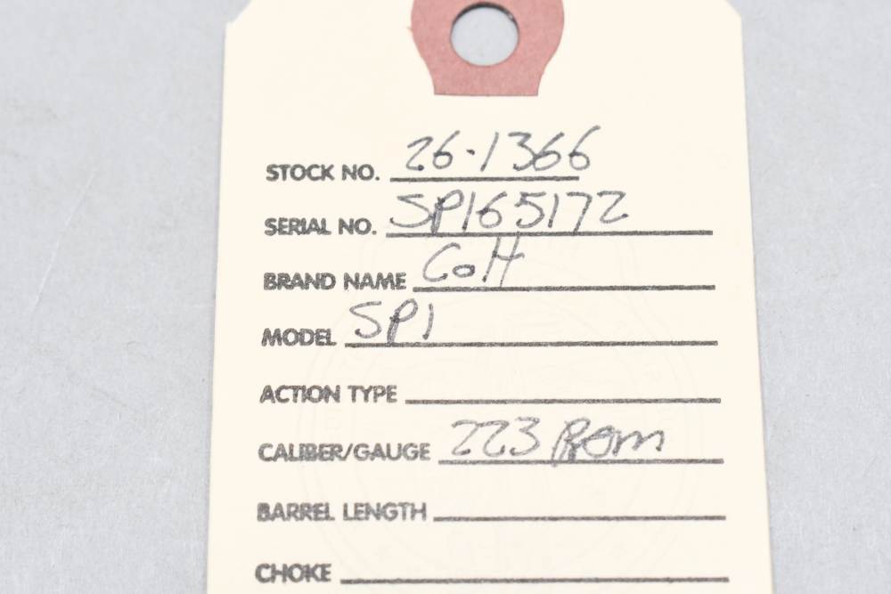 Nice Mid 1980's Colt SP1 AR-15 AR15 20" Semi Auto Rifle 223 Rem Slick Side-img-1