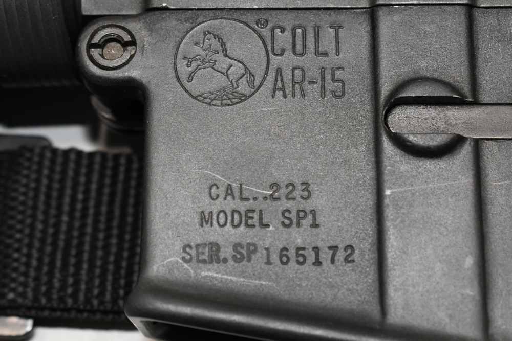 Nice Mid 1980's Colt SP1 AR-15 AR15 20" Semi Auto Rifle 223 Rem Slick Side-img-23