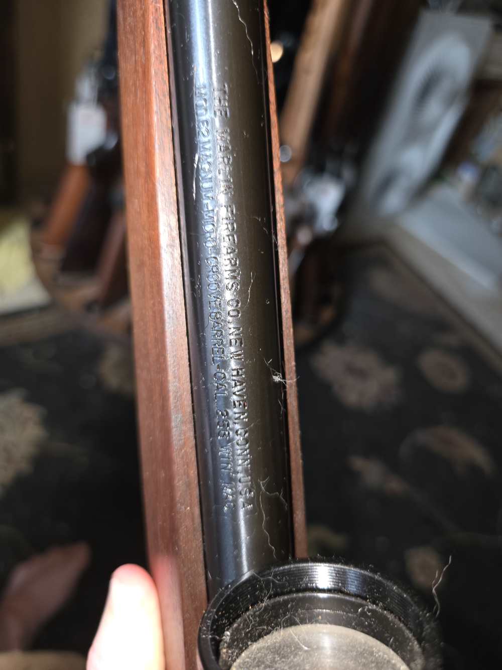 Marlin midel 62 lever action rifle 256 win mag redfield scope-img-1